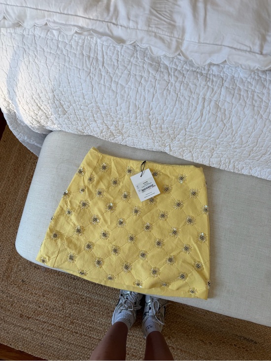 Tanya Taylor Dresses & Skirts - Tanya Taylor Yellow Mini Skirt — NWT